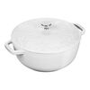 La Cocotte, 24 cm round Cast iron French oven winter pure-white, small 1