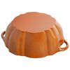 Cast Iron - Specialty Shaped Cocottes, 3.5 qt, pumpkin, Cocotte with Stainless Steel Knob, burnt orange, small 7