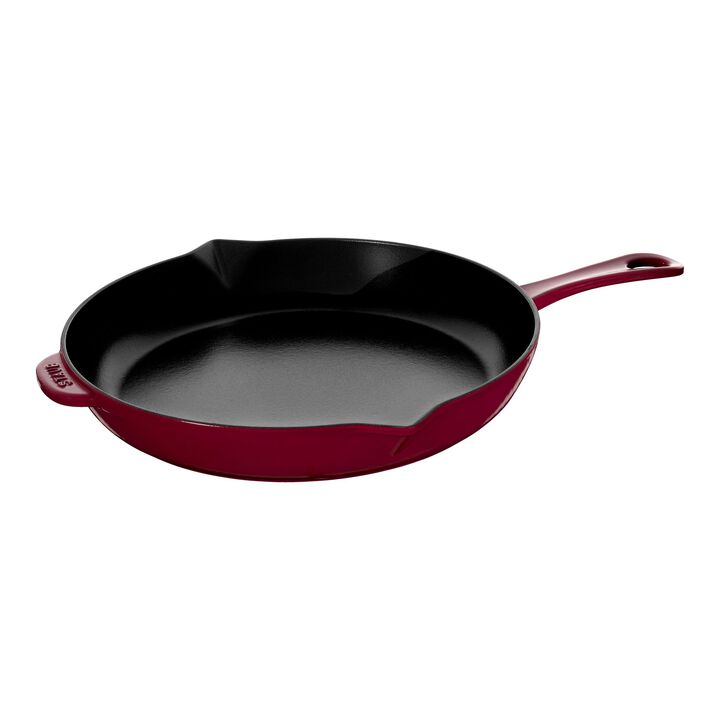 Pans, 30 cm / 12 inch cast iron Frying pan, Bordeaux - Visual Imperfections, large 1