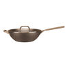 Forte Plus, 30 cm, Wok med glaslock, Brun, small 4