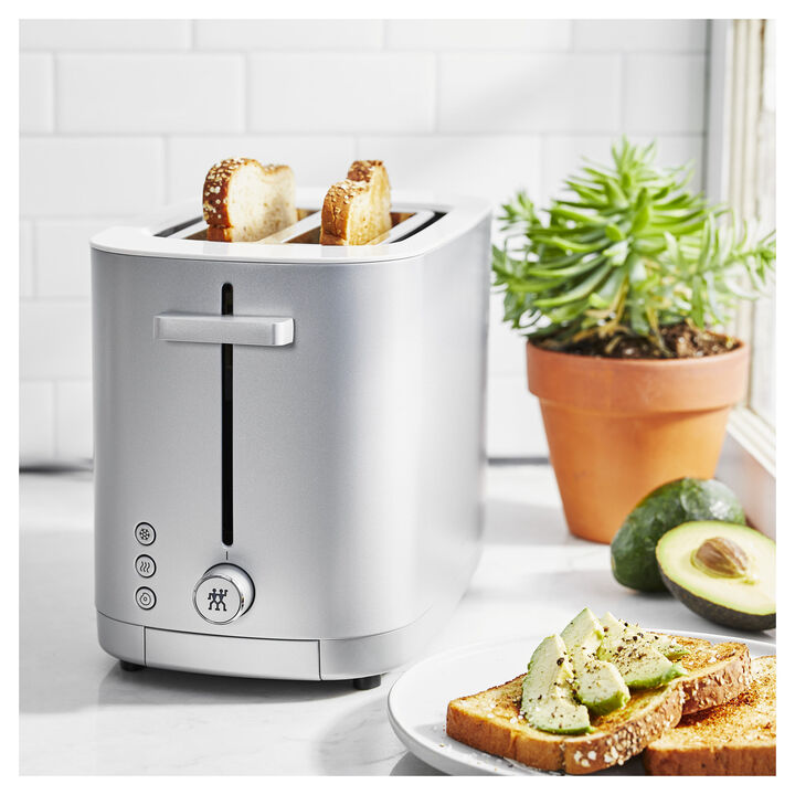Enfinigy, 2 Short Slots Toaster, Silver, large 2