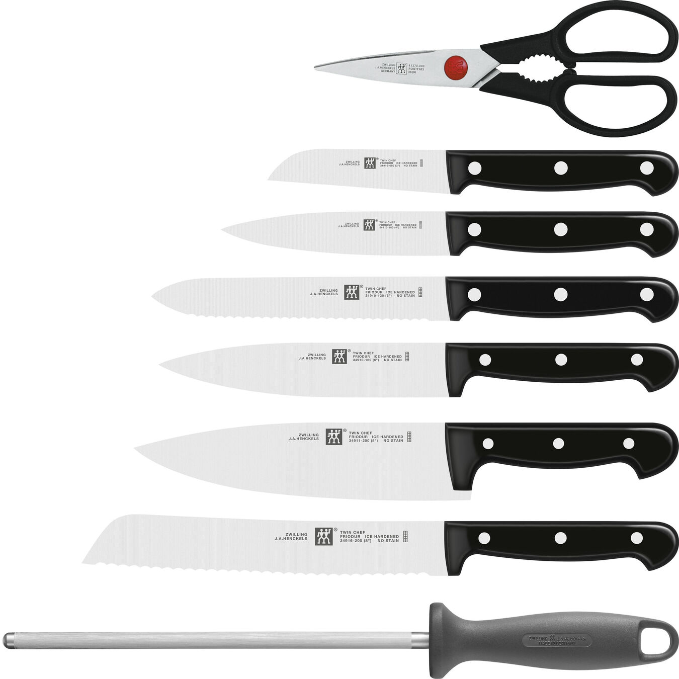 Set di coltelli con ceppo - 9-pz.,,large 2