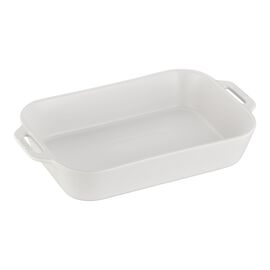 Staub Ceramique,  ceramic rectangular Oven dish, matte-white