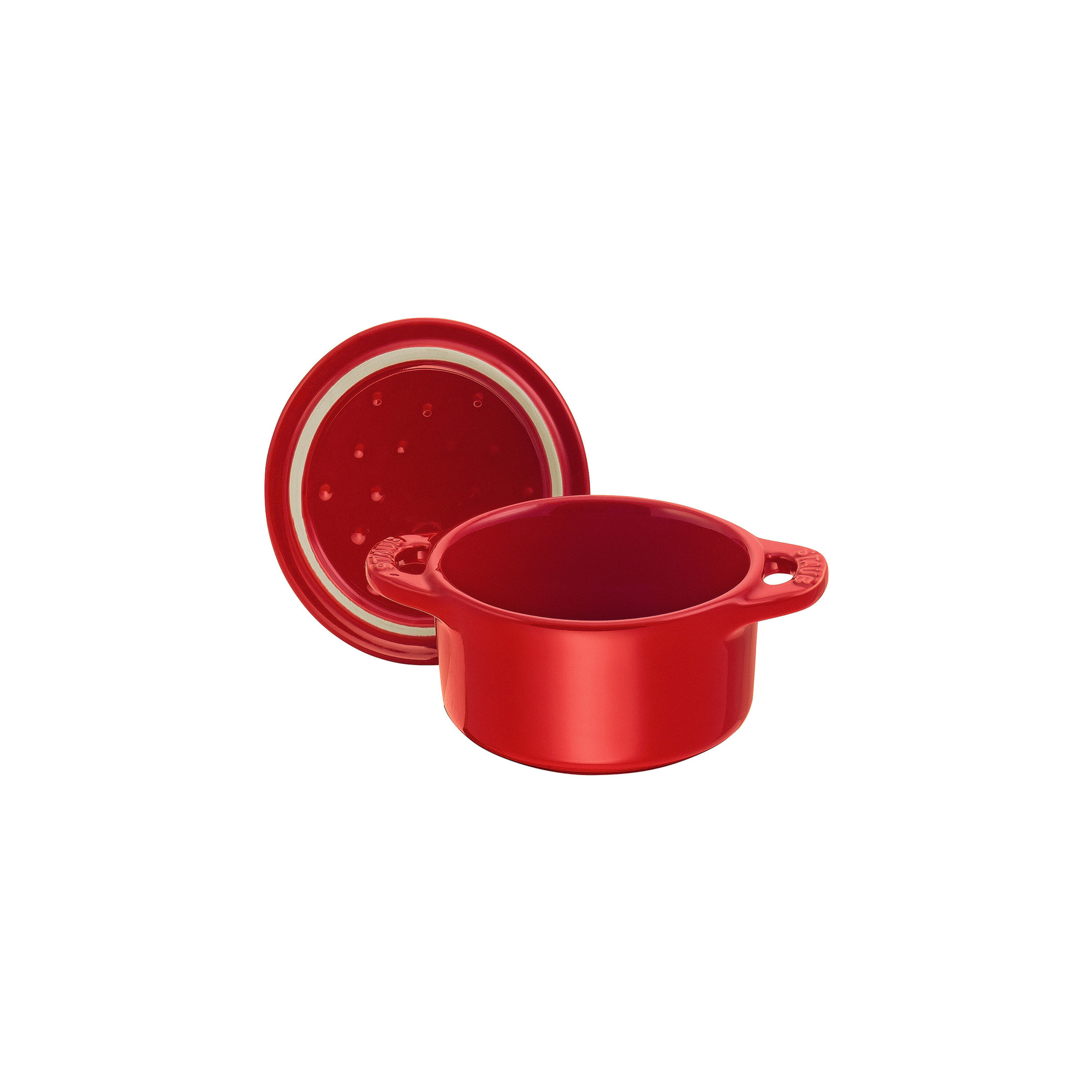 Staub Ceramique Mini braadpan 10 cm / 200 ml, Rond, Kersenrood - Ceramique - Staub