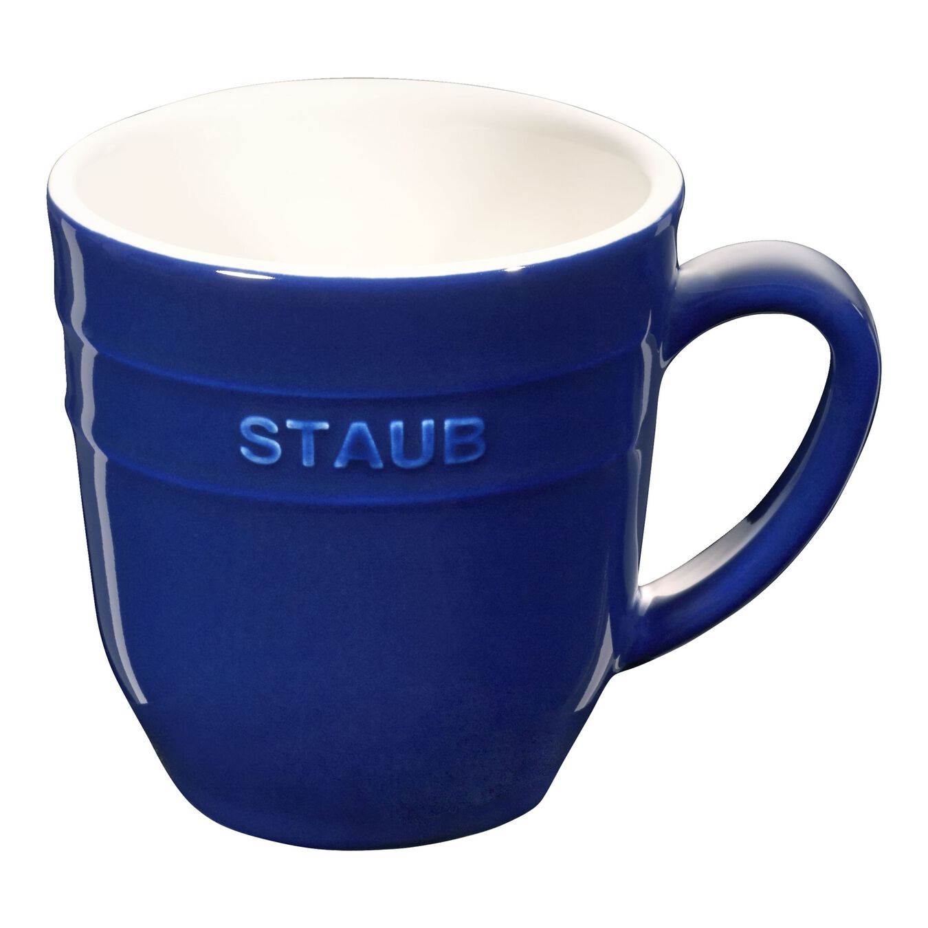  ceramic round Mug, dark-blue,,large 1