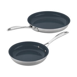 ZWILLING Clad CFX, 2-pc, stainless steel, Ceramic, Non-stick, Frying pan set