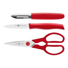 ZWILLING TWIN Grip, Messerset 3-tlg, Rot