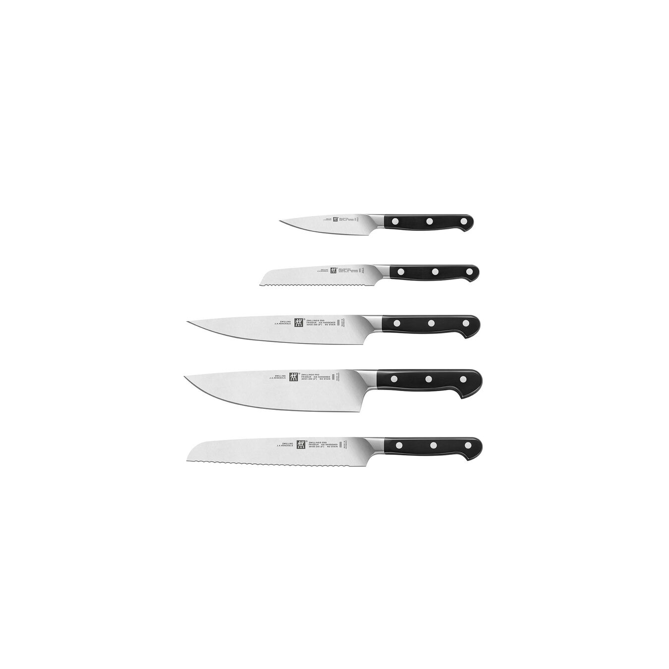 Set di coltelli con ceppo - 6-pz., naturale,,large 2