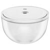 Fresh & Save BOWLS, Vacuum bowl set S/M/L / 6 Piece, glass, transparent-white, small 5