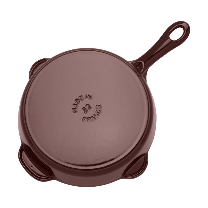 Cast Iron, 8.5-inch, Traditional Deep Skillet, Grenadine, large 3