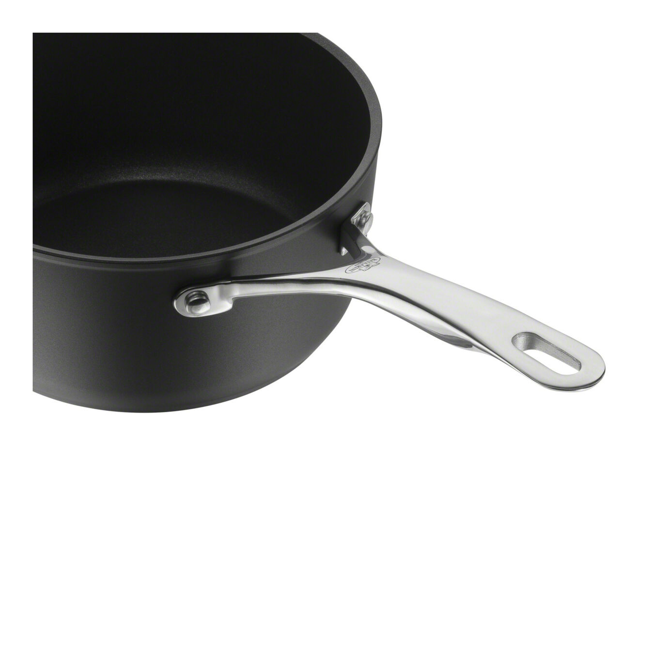 Stieltopf 16 cm, Aluminium, Schwarz,,large 7