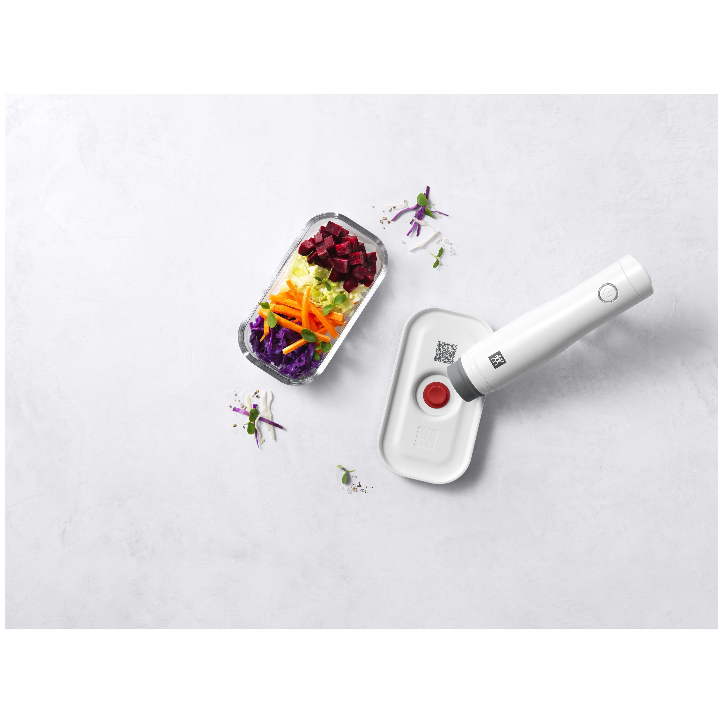 Thumbnail - ZWILLING Fresh & Save Vakuumbox S, Glas, Rot