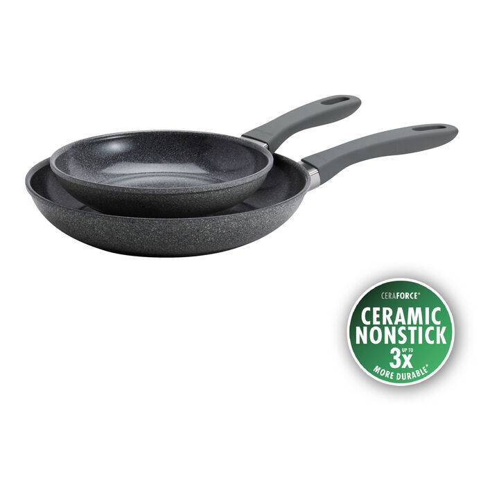 Parma Plus Ceramic, 2 Piece aluminum Fry pan set, large 1