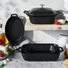 Ceramic - Mixed Baking Dish Sets, 5-pc, Mixed Baking Dish Set, Black Matte, small 2