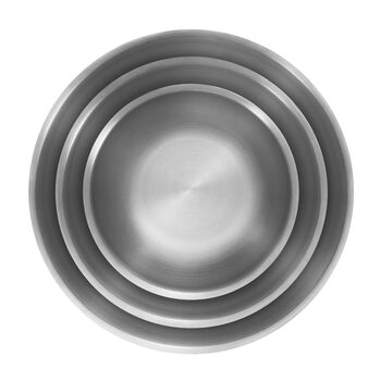 Kase Seti | 18/10 Paslanmaz Çelik | 3-parça | Metalik Gri,,large 2