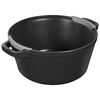 2-pcs Cast iron Pot set black,,large