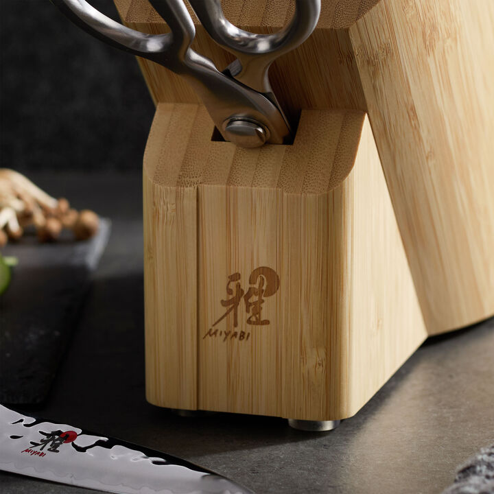 HISHO, 7-pc, Knife block set, large 3
