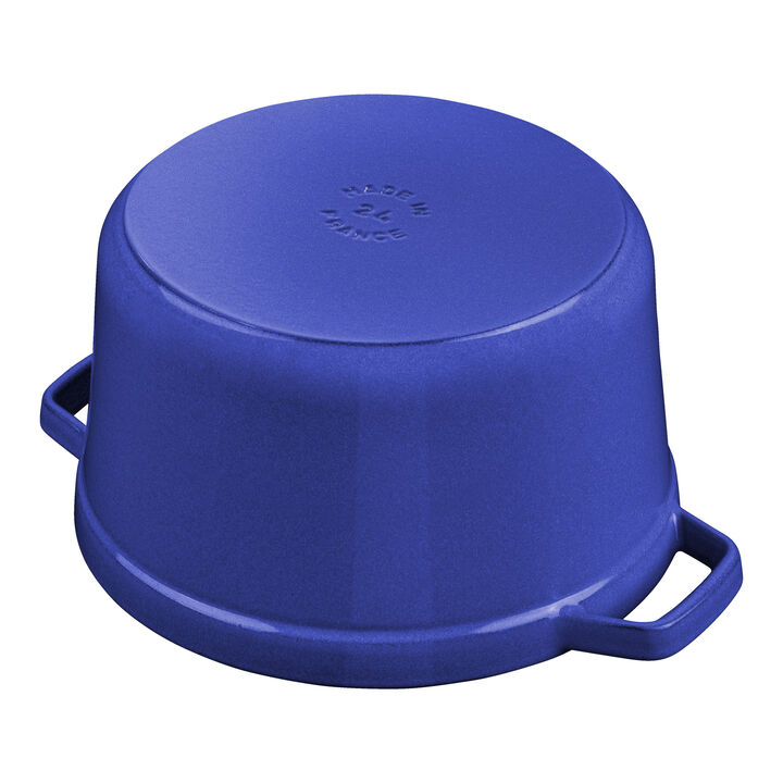 Cast Iron, 5 qt, Round, Tall Dutch Oven, Blueberry, large 4