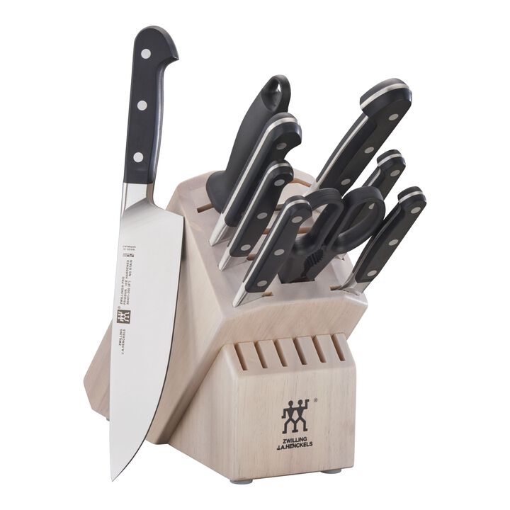 Pro, 10-pc, Knife block set, white, large 1