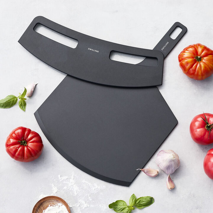 BBQ+, 2-pc Pizza Peel And Cutter Set, Fiber Wood , large 2