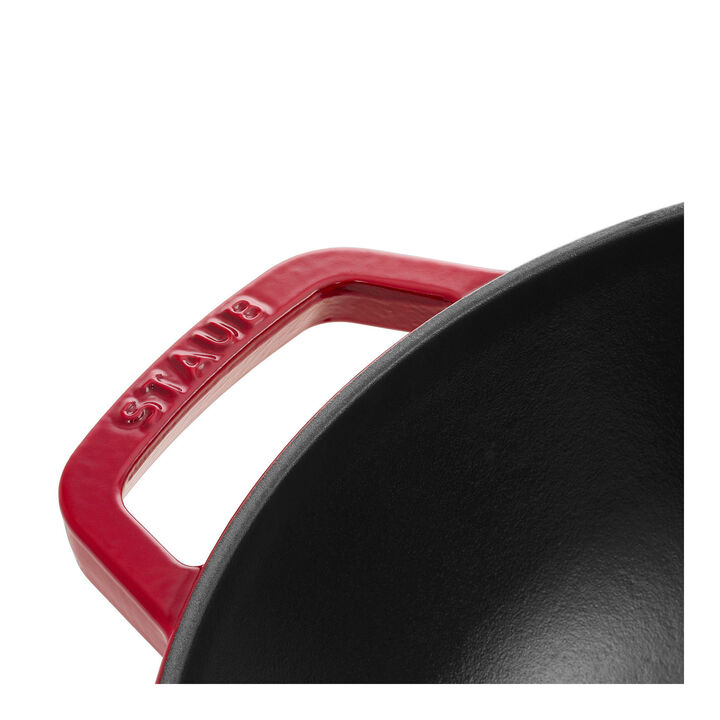 Specialities, Wok con coperchio in vetro rotondo - 30 cm, ciliegia, large 3