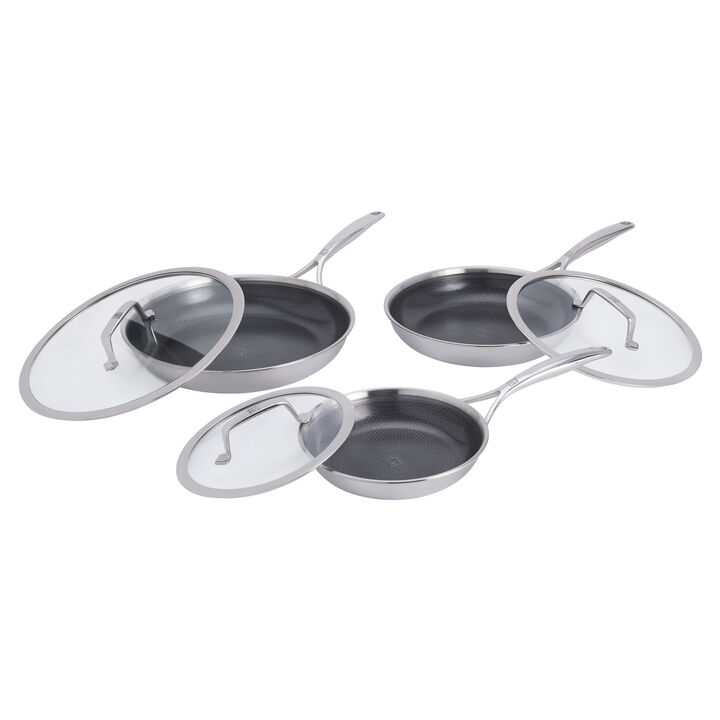 Peak, 6-pc, Ceramic Hybrid Nonstick Frying Pan Set, large 4