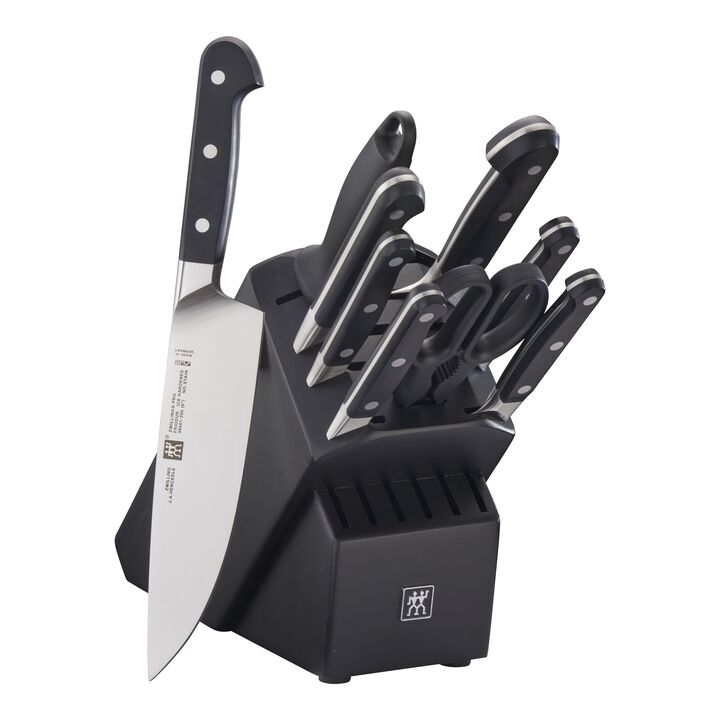 Pro, 10-pc, Knife block set, black matte, large 1