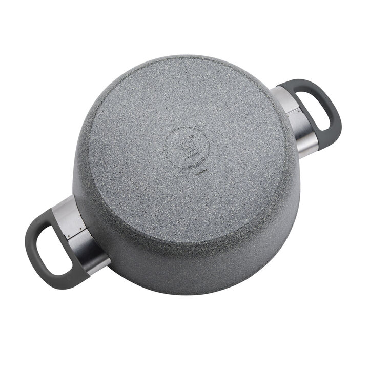 Parma Plus Ceramic, 4.5 l aluminum Stew pot with glass lid, large 4