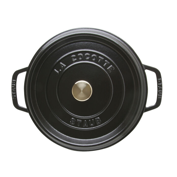 La Cocotte, Cocotte bas 26 cm / 4 l, Rond, Noir, large 2