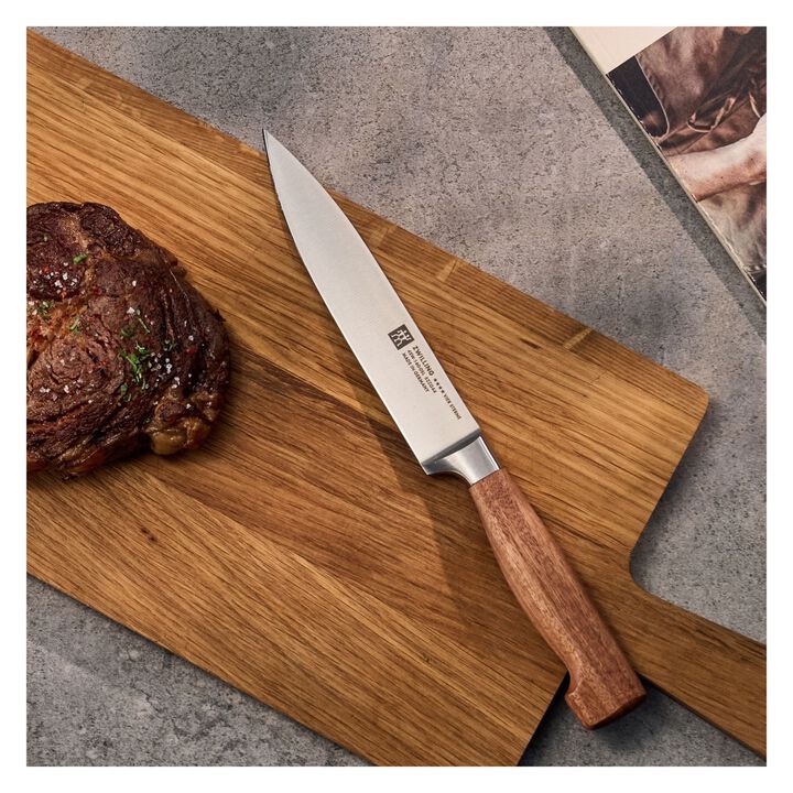 VIER STERNE, Couteau à trancher 16 cm, Tranchant lisse, Kotibe, large 4