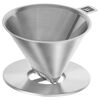 Coffee, Pour Over-koffiefilter, 18/10 roestvrij staal, small 2