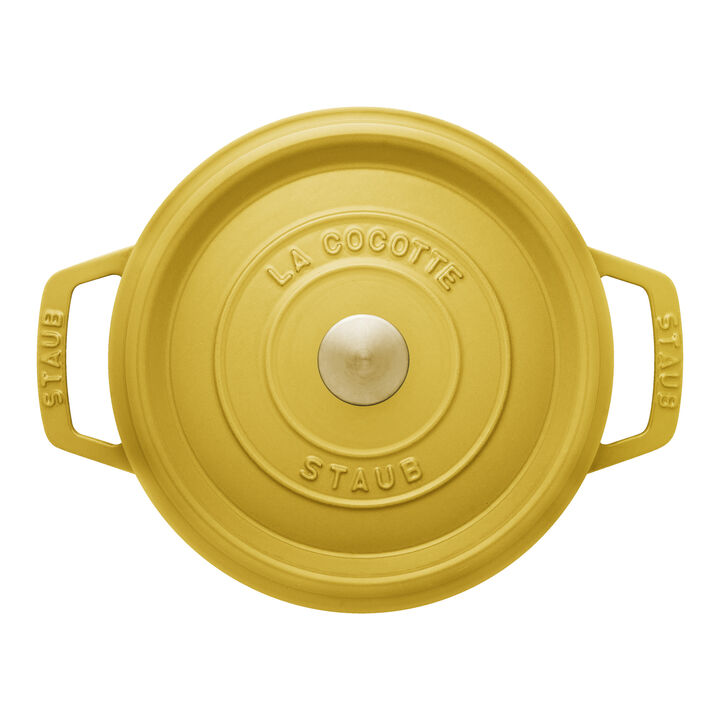 鋳物ホーロー鍋, ピコ・ココット 22 cm, ラウンド, シトロン, 鋳鉄, large 2