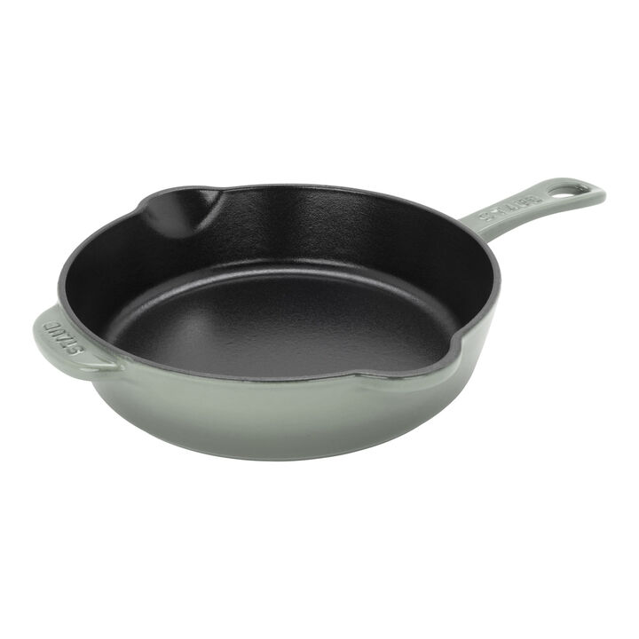 Cast Iron, 8.5-inch, Traditional Deep Skillet, Eucalyptus, large 1