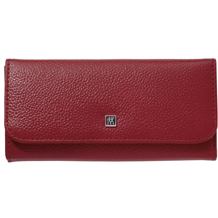 CLASSIC, 5-pc, Leather Snap Fastener Case, Red, large 2