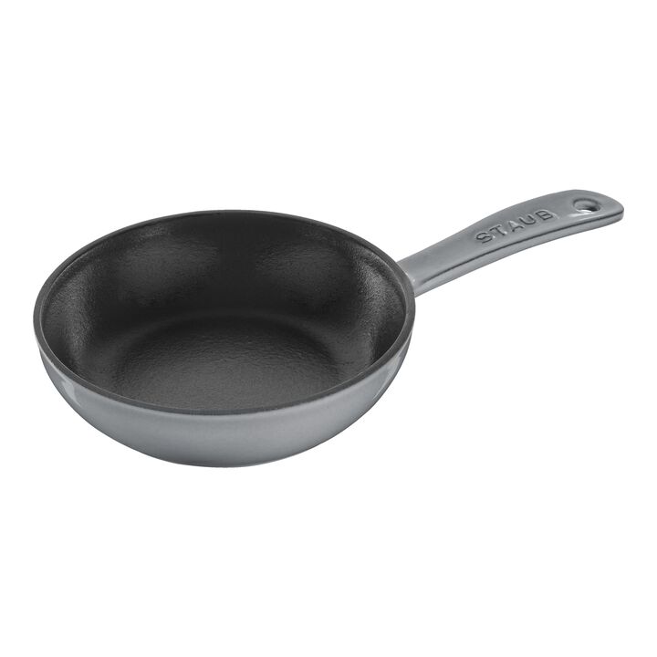 Pans, 16 cm / 6.5 inch cast iron Frying pan, graphite-grey, large 1