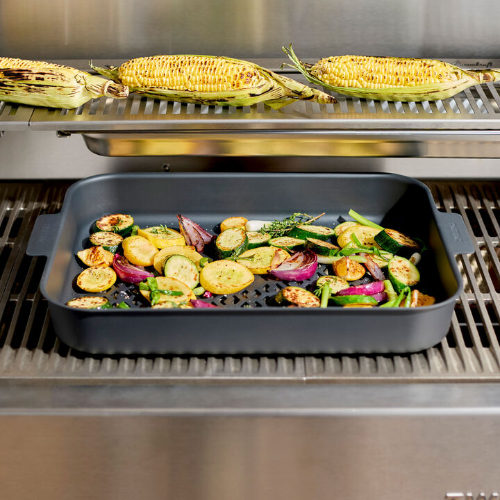 BBQ+, Perforated Carbon Steel Roaster, large 2