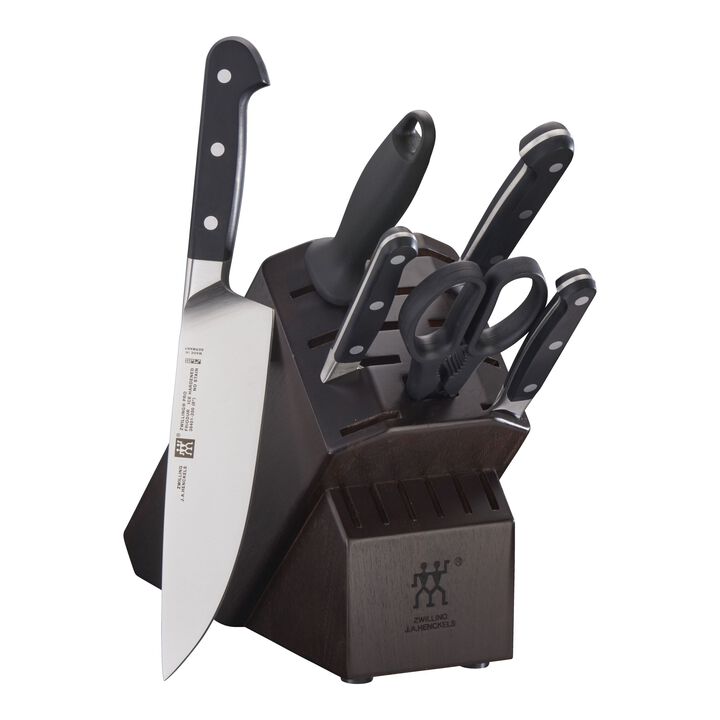 Pro, 7-pc, Knife block set, walnut, large 1