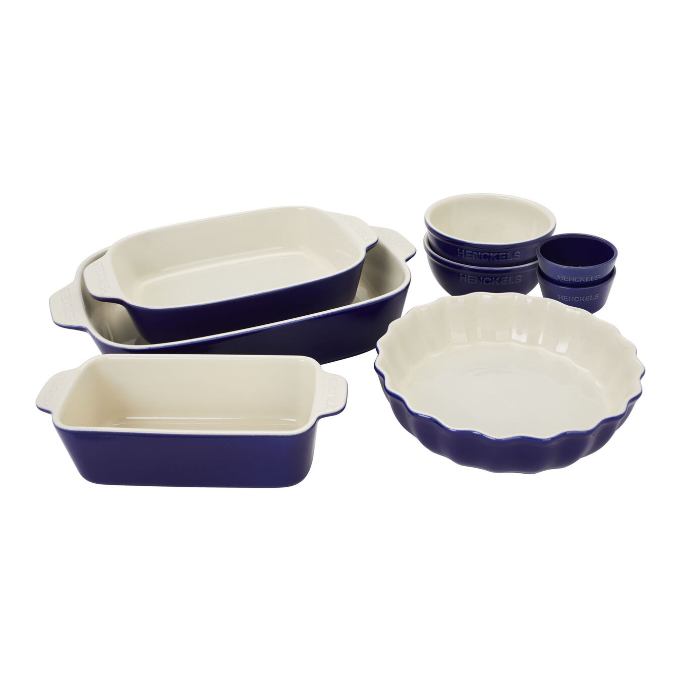 8 Piece Bakeware set, dark-blue,,large 1