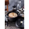 3.8 l cast iron round Cocotte, black - Visual Imperfections,,large