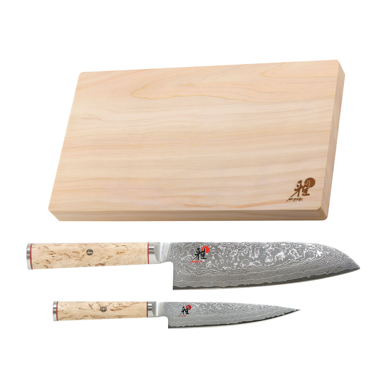 2 PC KNIFE SET WITH CUTTING BOARD,,large 1