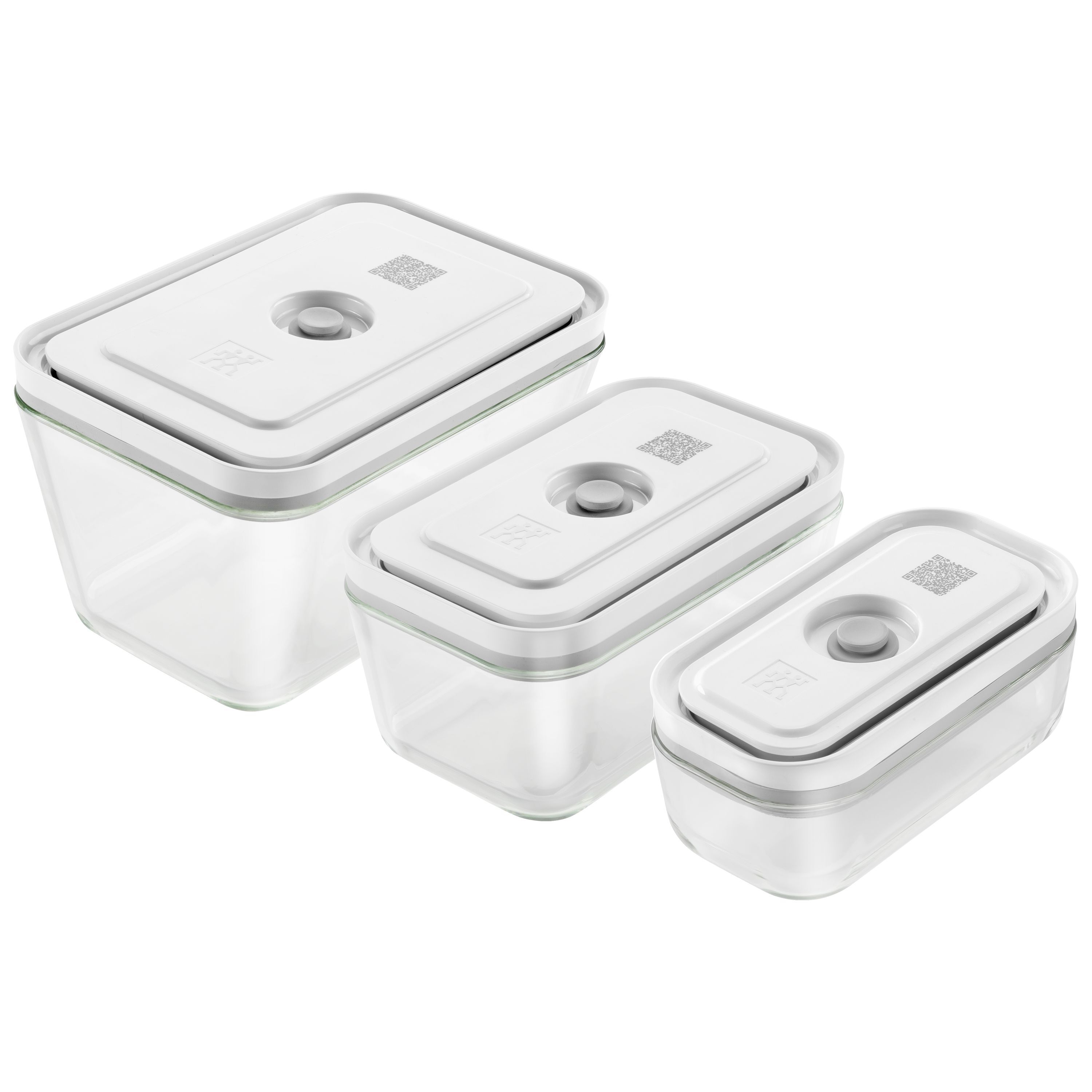 3Pc Small Large Assorted Plastic BPA Free Food Container Set Storage Box Lid Tub 