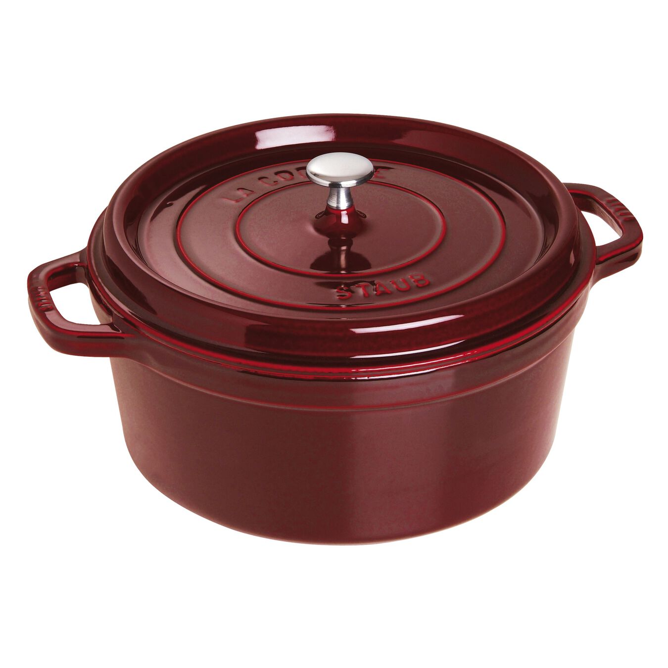6.75 l cast iron round Cocotte, grenadine-red,,large 1