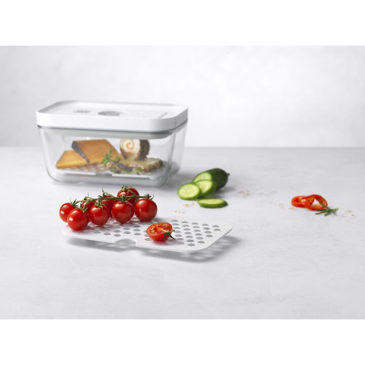 Fresh & Save, Drip tray set for glass containers, M/L / 2-pc, large 2