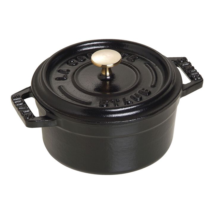 La Cocotte, Mini braadpan 10 cm / 250 ml, Rond, Zwart, large 1