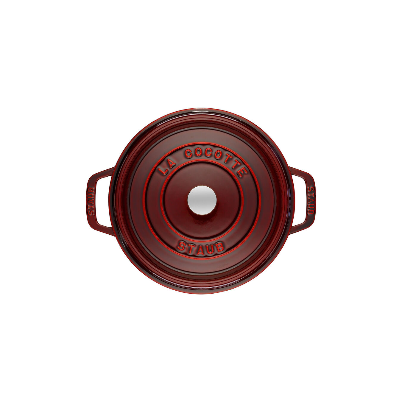 22 cm round Cast iron Cocotte grenadine-red,,large 2