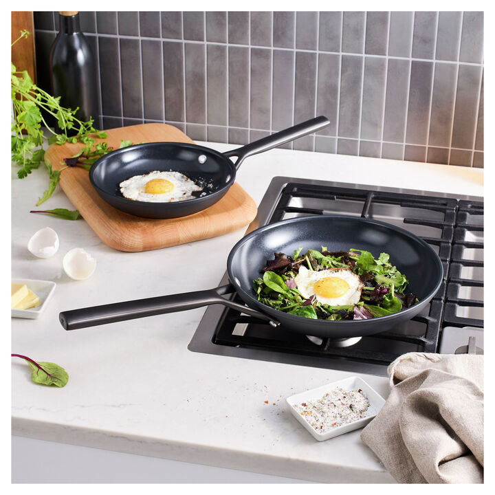 Milano, 2-pc, Aluminum, Non-stick, Frying Pan Set, large 2