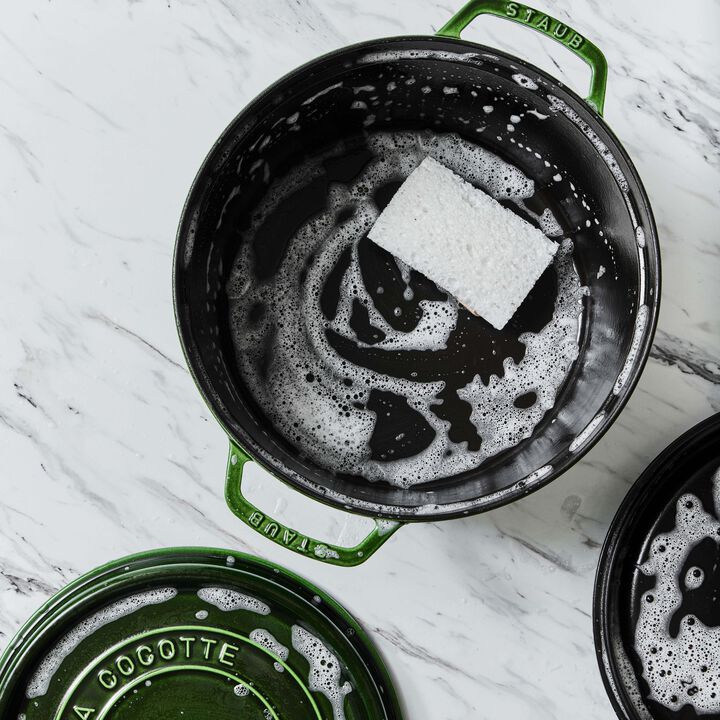 La Cocotte, Gryta 24 cm / 3,7 l, Rund, Basilika-Grön, Gjutjärn, large 4