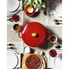 Bellamonte, 5.75 qt, Round, Cocotte, Red, small 12