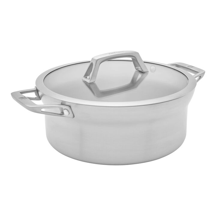 Motion Stainless Steel, Stew pot with lid 26 cm, stainless steel, large 1