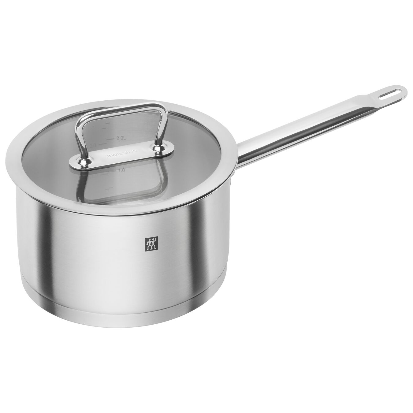 3 l 18/10 Stainless Steel round Sauce pan, silver,,large 1